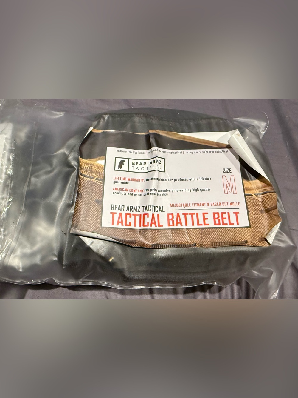 Battle Belt - Brown - Men's Size M
